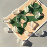 Flash Powder Transparent Acrylic Ring DIY Handmade Ornament