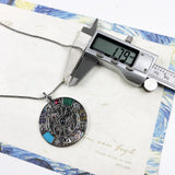 925 Silver Turquoise Amulet Necklace Lucky Symbols Gift