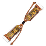 Tiger-eye Stone Tube Shape Watch Strap Natural Stone Smart Watch Band