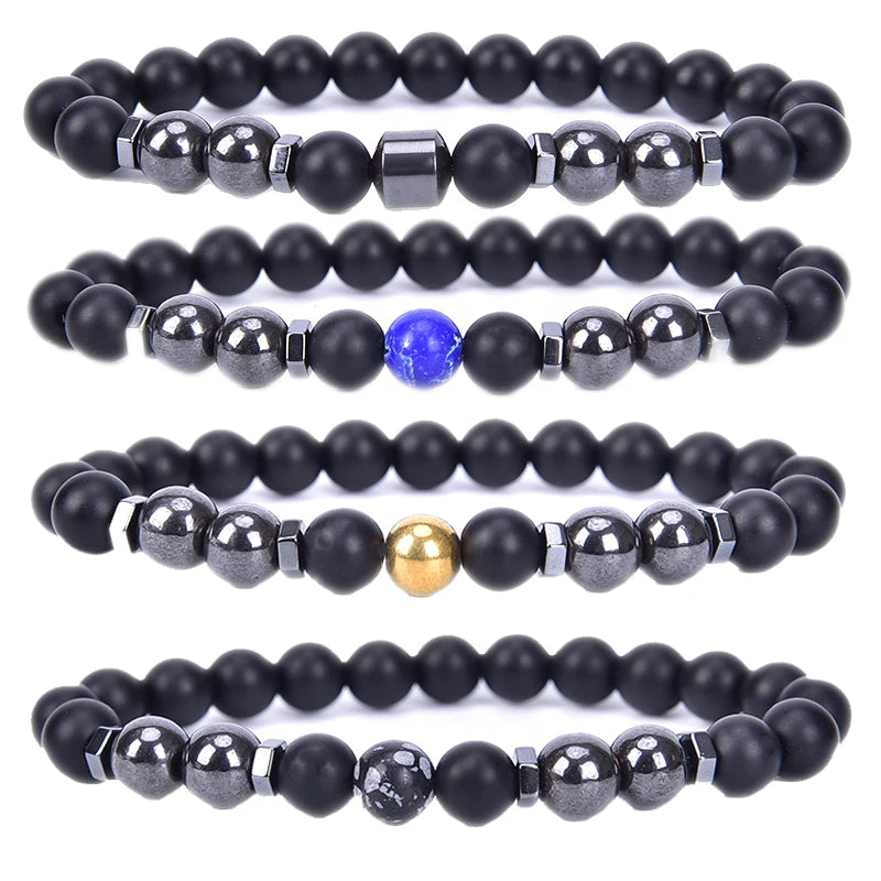Magnet Anklet Colorful Stone Weight Loss Magnetic Therapy Bracelet
