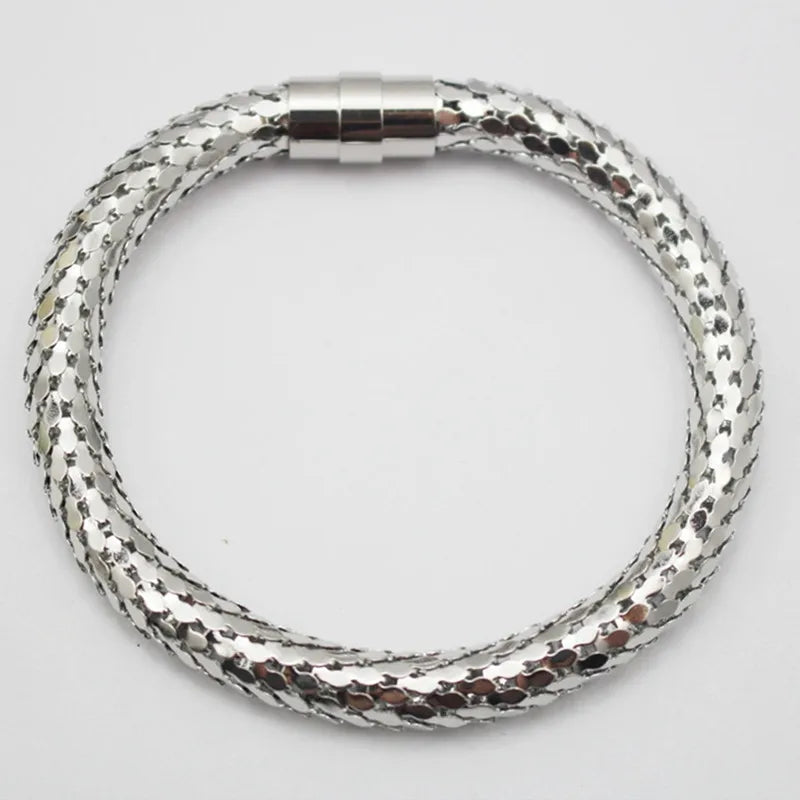 Stainless Steel Snake Bracelet Bangle Silver Women Jewellry