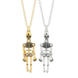 Magnet Skull Pendant Necklace Couple Skeleton Hallowee...