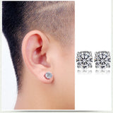 Magnet Earrings Stone Ear Clip Copper Material Cold Wind Men Women