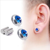 Magnet Earrings Stone Ear Clip Copper Material Cold Wind Men Women