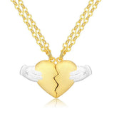 Magnetic Heart Break Necklace for Women