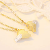 Magnetic Heart Break Necklace for Women