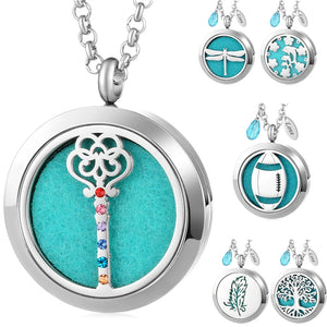 Magnetic Aromatherapy Necklace Perfume Locket Pendant VA-1020