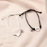 Magnetic Heart Love Lucky Rope Bracelet Set Couple Bracelets