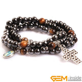Magnetic Hematite Stone Therapy Bracelet for Men