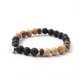 Magnetic Couples Bracelets Natural Stone Beads 2pcs Distance Relationship