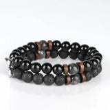 Magnetic Couples Bracelets Natural Stone Beads 2pcs Distance Relationship