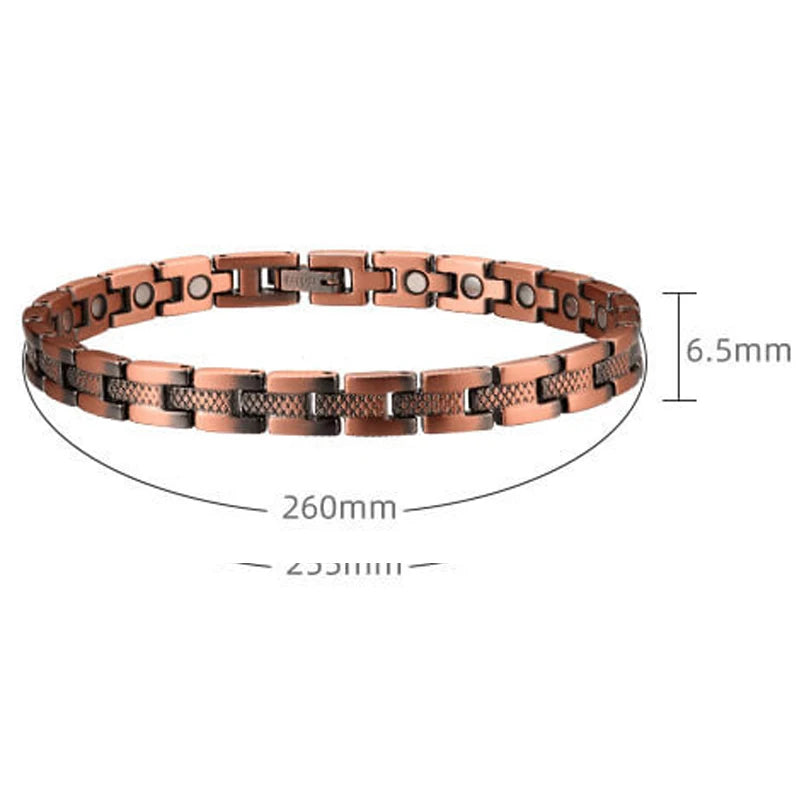 Copper Anklet with 3500 Gauss Magnets