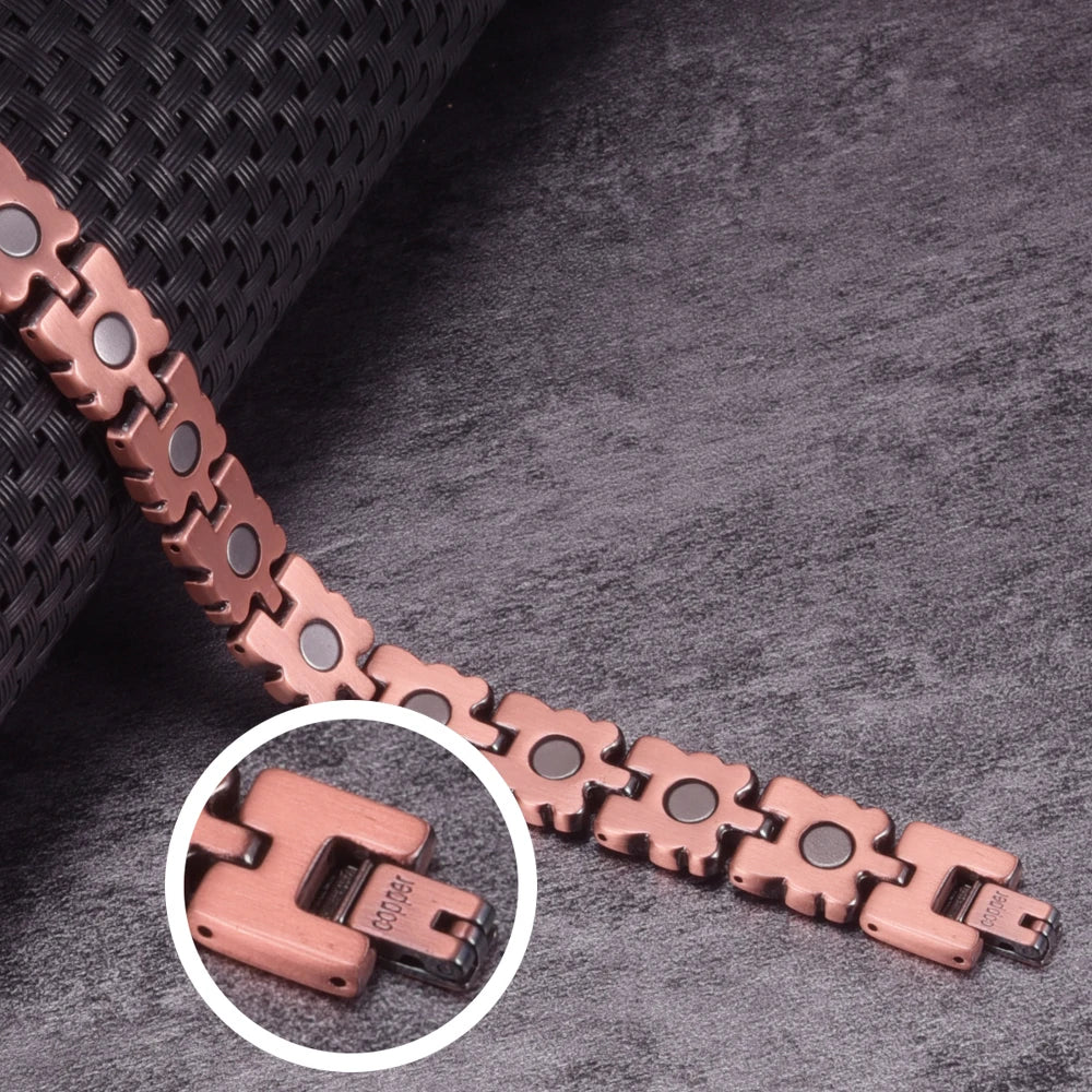 Vintage Copper Magnetic Bracelet for Women Arthritis Relief