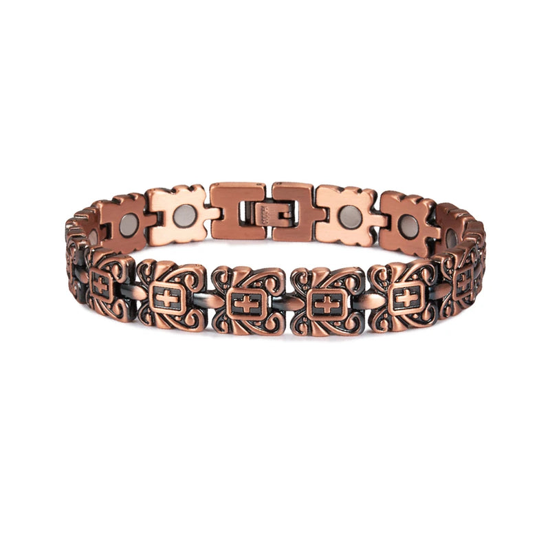 Vintage Copper Magnetic Bracelet for Women Arthritis Relief