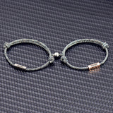 Engraved Magnetic Couple Bracelet Personalized Name Bracelet
