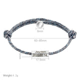 Engraved Magnetic Couple Bracelet Personalized Name Bracelet
