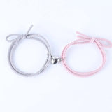 Magnetic Couple Bracelets Elastic Cord Romantic Heart Friendship Jewelry