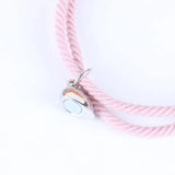 Magnetic Couple Bracelets Elastic Cord Romantic Heart Friendship Jewelry