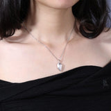 Split Love Heart Pendant Necklace Gift Set for Couples