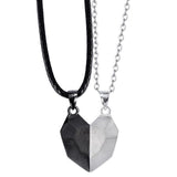 Split Love Heart Pendant Necklace Gift Set for Couples