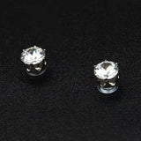 Magnetic Earrings Ear Clips Crystal Stone Studs No Piercing Jewelry