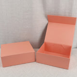 Pink Golden Magnetic Flip Fold Box for Gifting Birthday Wedding
