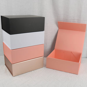 Pink Golden Magnetic Flip Fold Box for Gifting Birthday Wedding