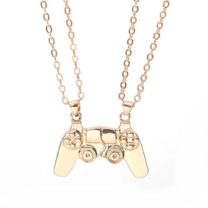Magnetic Gamepad Couple Necklace Alloy Pendant Necklace