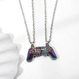 Magnetic Gamepad Couple Necklace Alloy Pendant Necklace