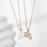 Magnetic Gamepad Couple Necklace Alloy Pendant Necklace