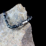Magnetic Hematite Faceted Beads Necklace