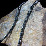 Magnetic Hematite Faceted Beads Necklace