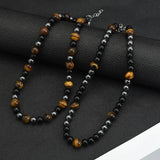 Magnetic Hematite Necklace for Couples Health Weight Loss