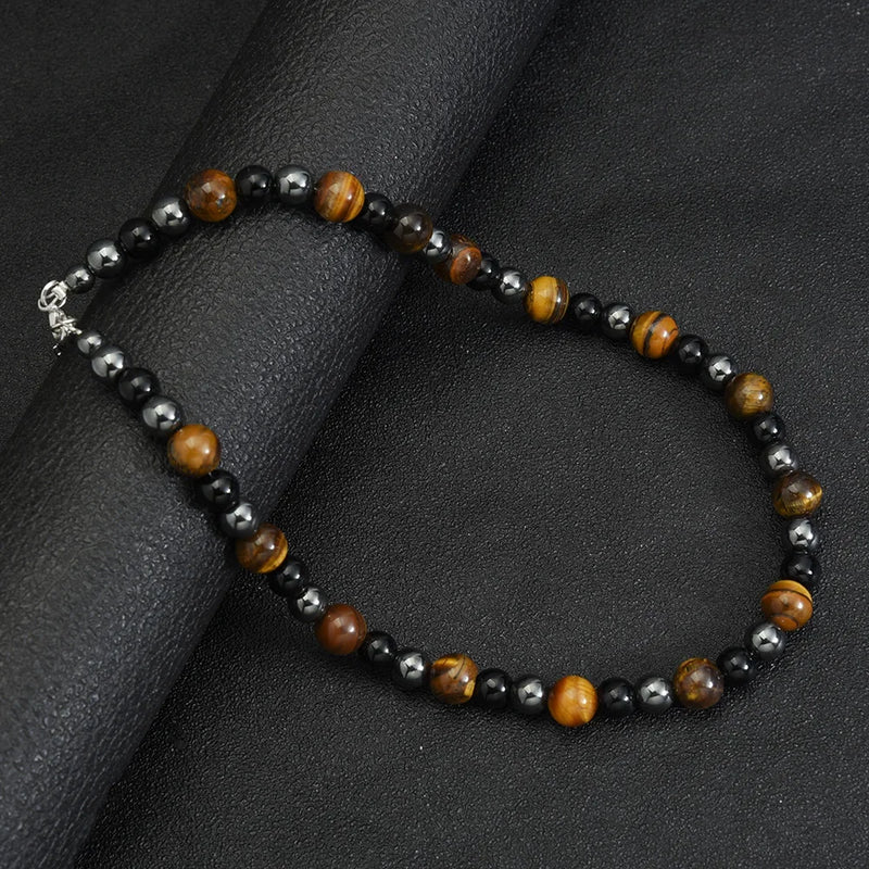 Magnetic Hematite Necklace for Couples Health Weight Loss