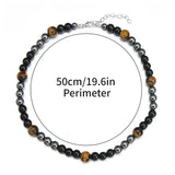 Magnetic Hematite Necklace for Couples Health Weight Loss
