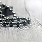 Magnetic Hematite Stone 8mm Beads Necklace