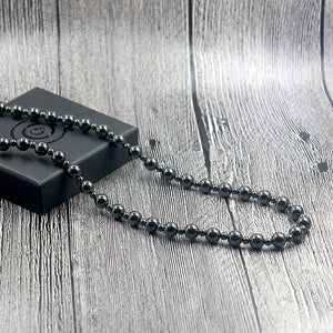 Magnetic Hematite Stone 8mm Beads Necklace