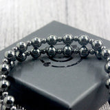 Magnetic Hematite Stone 8mm Beads Necklace