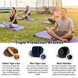 Magnetic Hematite Tiger Eye Bracelet Triple Protection Health Care Bracelet