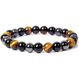 Magnetic Hematite Tiger Eye Bracelet Triple Protection Health Care Bracelet