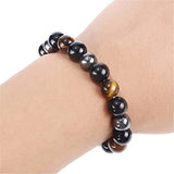 Magnetic Hematite Tiger Eye Bracelet Triple Protection Health Care Bracelet