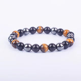Magnetic Hematite Tiger Eye Bracelet Triple Protection Health Care Bracelet
