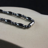 Magnetic Hematite Oval Beads Necklace for Men and Women