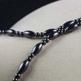 Magnetic Hematite Oval Beads Necklace for Men and Women
