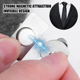 Magnetic Invisible Tie Clip Stainless Steel Metal Shirt Tie Clips