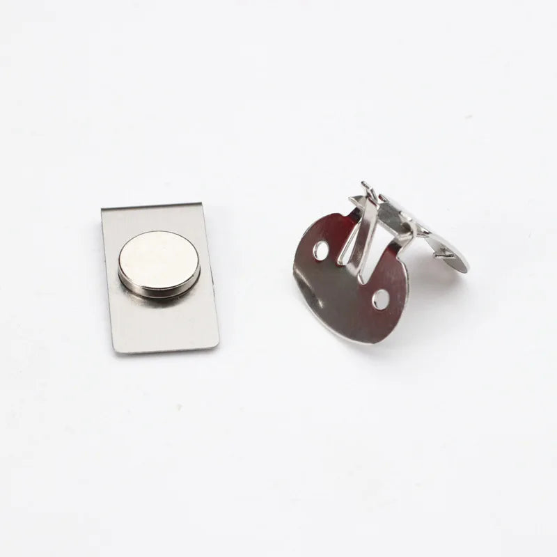 Stainless Steel Magnetic Tie Clip for Shirts