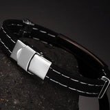 Magnetic Men's Bracelet Gay Pride Stainless Steel Silicone Bracelets