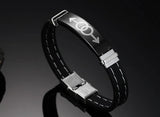 Magnetic Men's Bracelet Gay Pride Stainless Steel Silicone Bracelets