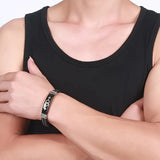 Magnetic Men's Bracelet Gay Pride Stainless Steel Silicone Bracelets