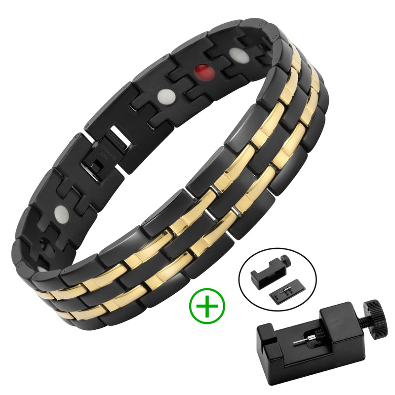 Magnetic Slimming Bracelet Man Link Chain Weight Loss Adjustable Bangle